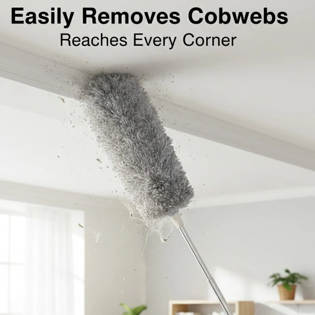360° Extendable Microfiber Duster – High Reach Cleaning Tool