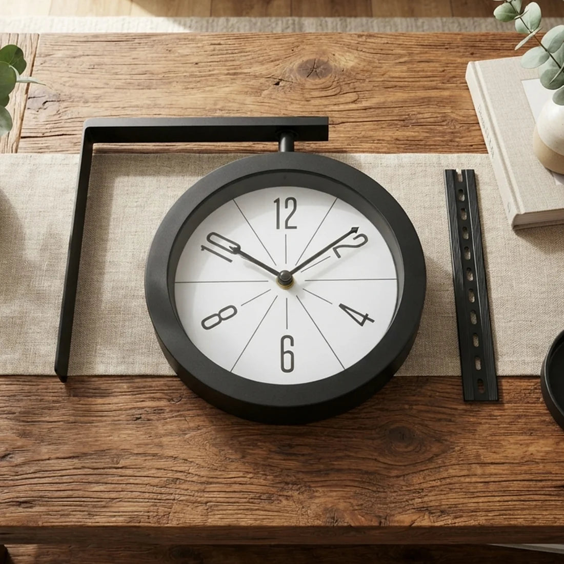 Double-Sided Vintage Station Wall Clock