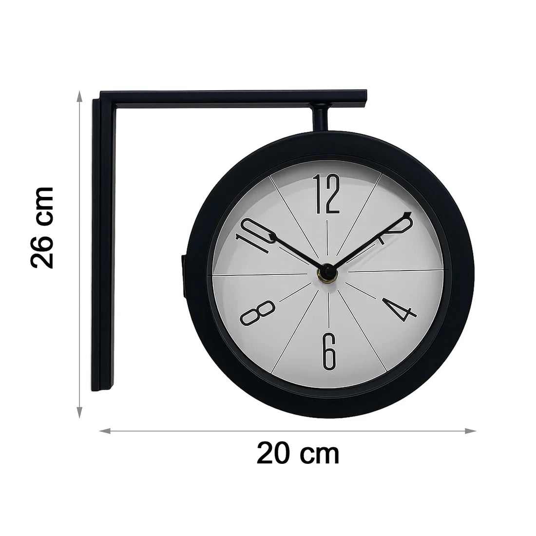 Double-Sided Vintage Station Wall Clock