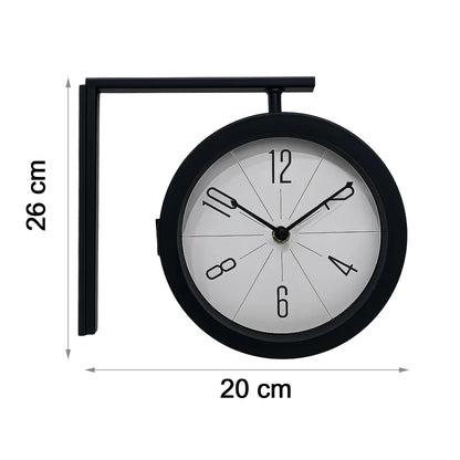 Double-Sided Vintage Station Wall Clock